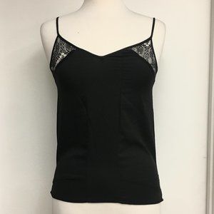 NWOT Brandy Melville Black Laced Tank Top